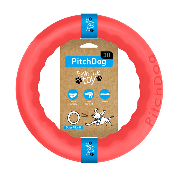 Levně PitchDog tréninkový Kruh pro psy růžový 28cm