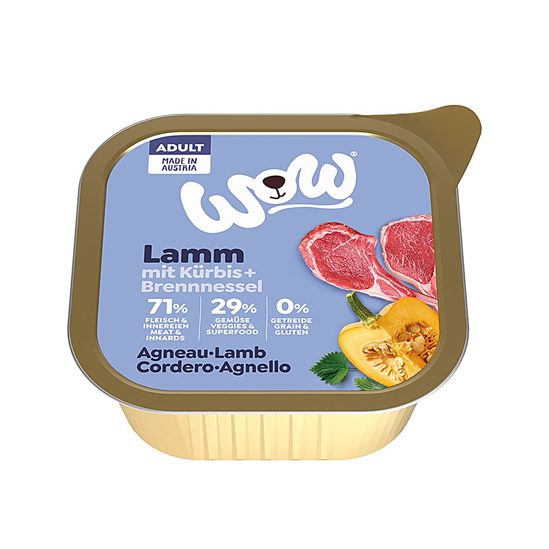 Levně WOW Jehněčí s dýní Adult paštika 150 g