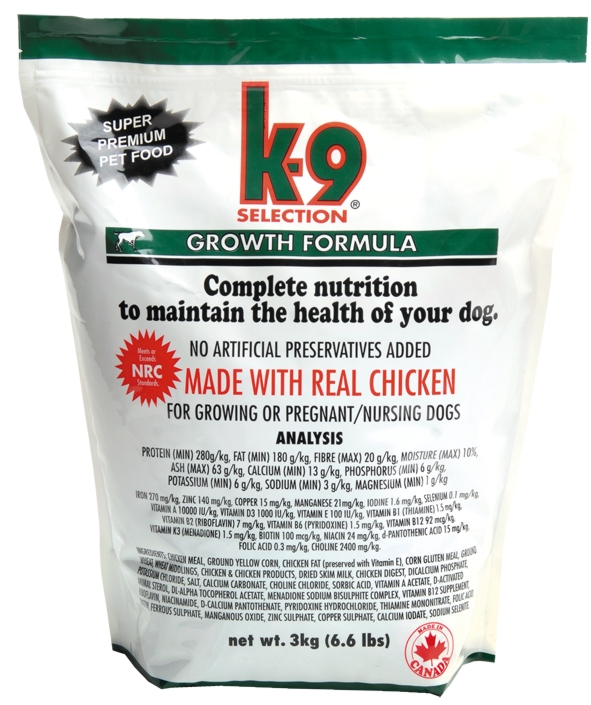 Levně K-9 SELECTION GROWTH FORMULA 3 kg