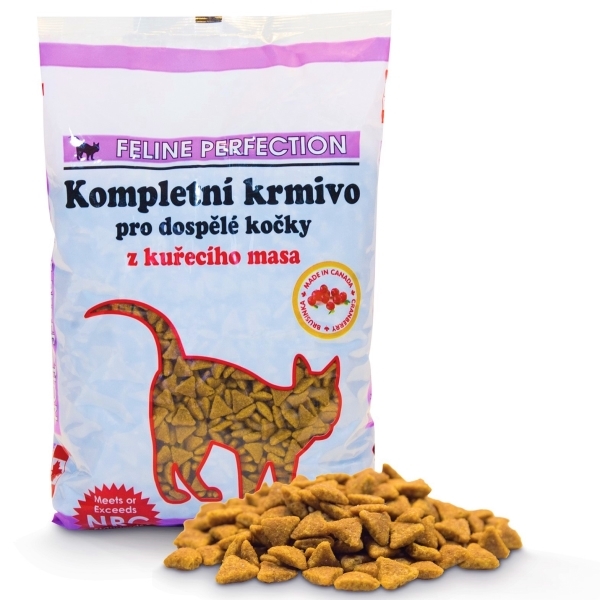 Levně FELINE PERFECTION - kanadské kompletní krmivo pro kočky 1 kg