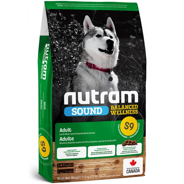 Levně Nutram S9 Sound Adult Dog Lamb 11,4 kg