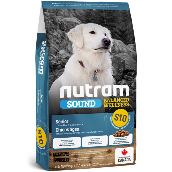 Levně Nutram S10 Sound Senior Dog 11,4 kg