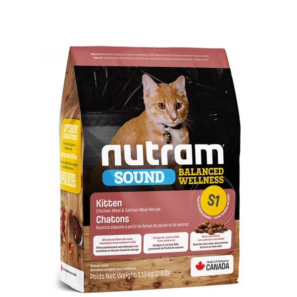 Levně Nutram Sound Kitten 1,13 kg