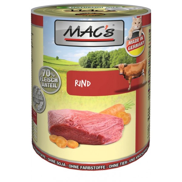 Levně Konz. MACs Cat HOVĚZÍ 400 g