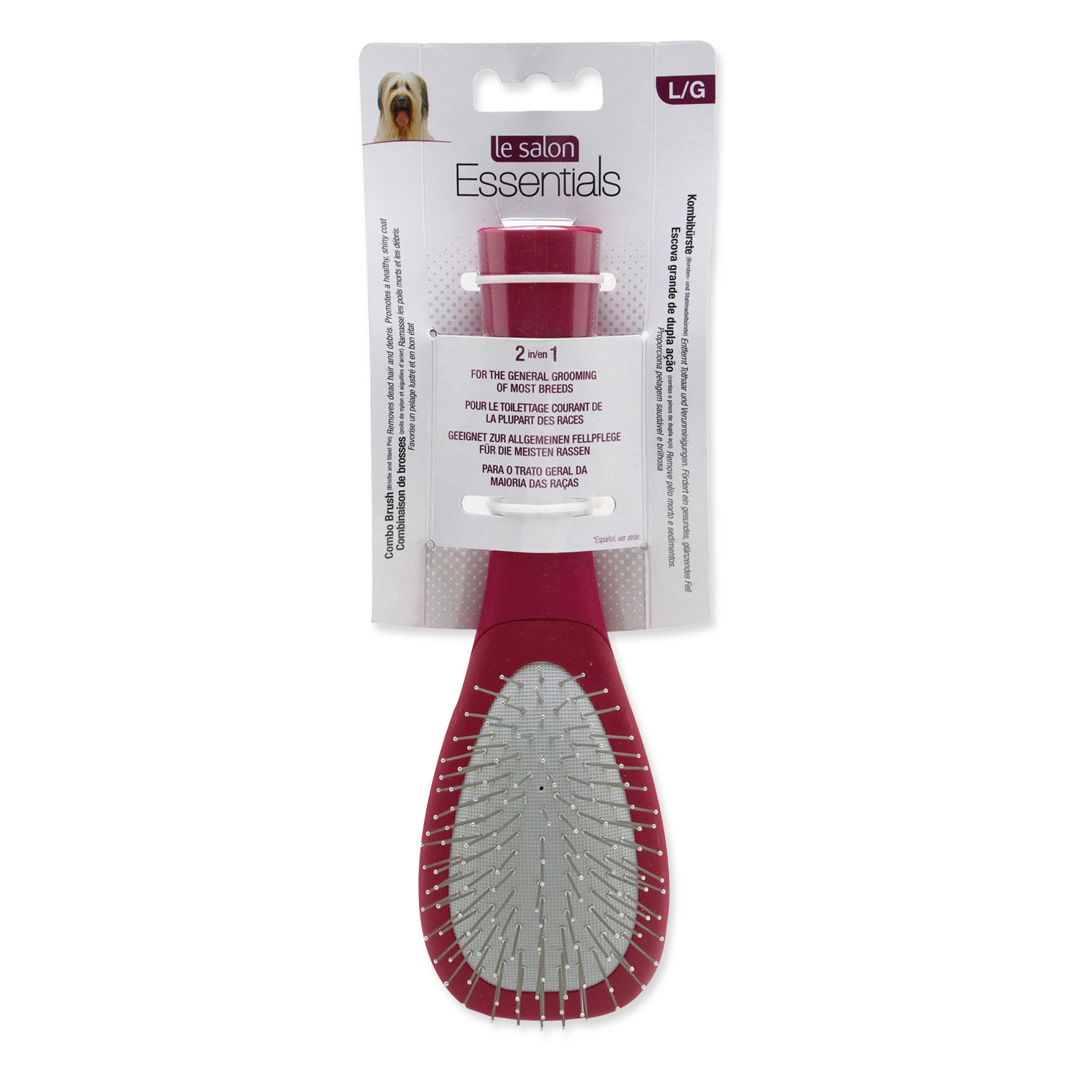 Kartáč LE SALON Essentials ocelové hroty / nylon velký