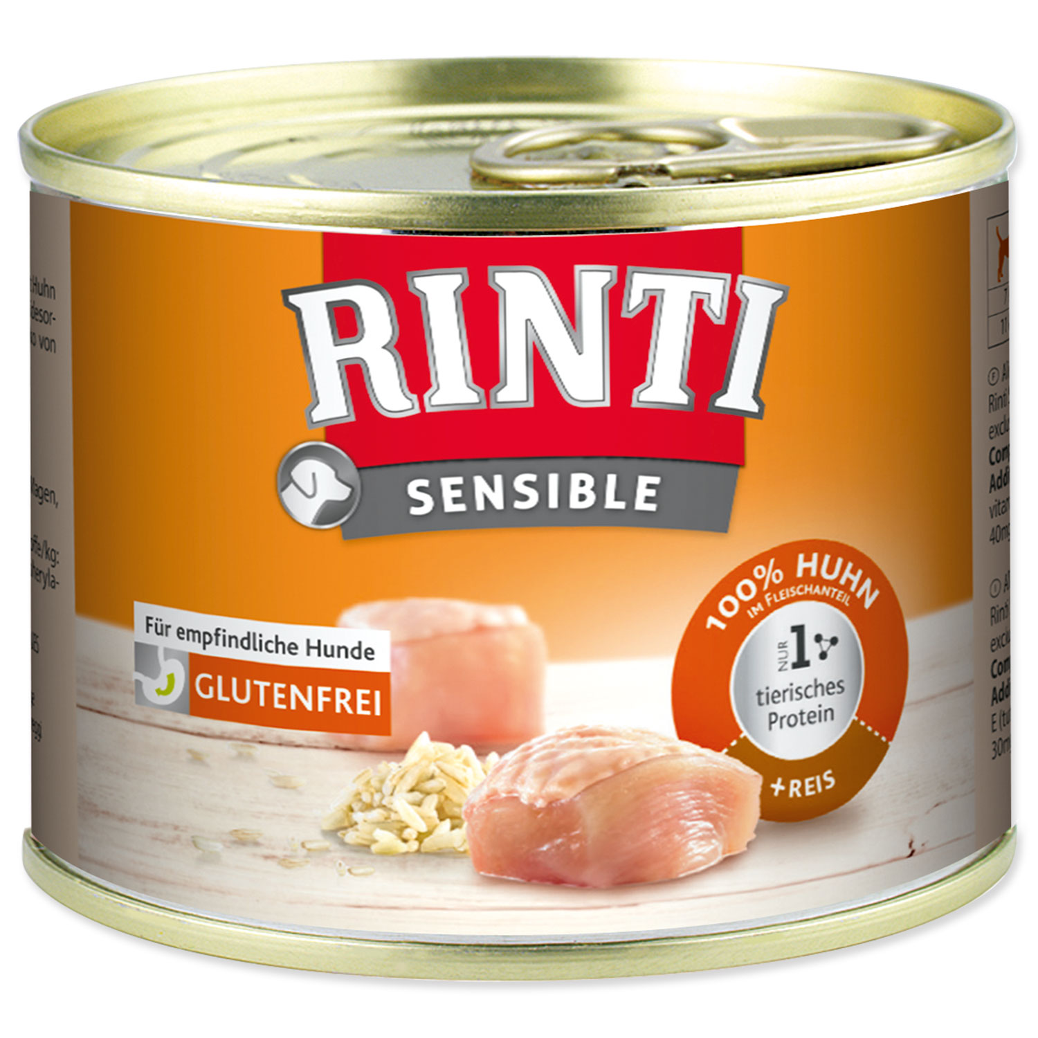 Levně Konzerva Rinti Sensible kuře a rýže 185 g