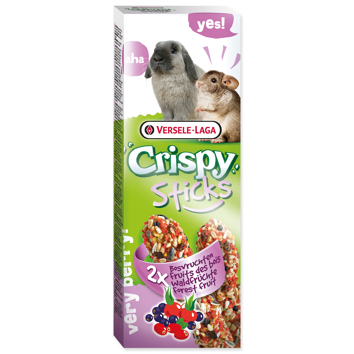 Levně Tyčinky VERSELE-LAGA Crispy s lesním ovocem pro králíky a činčily 110 g