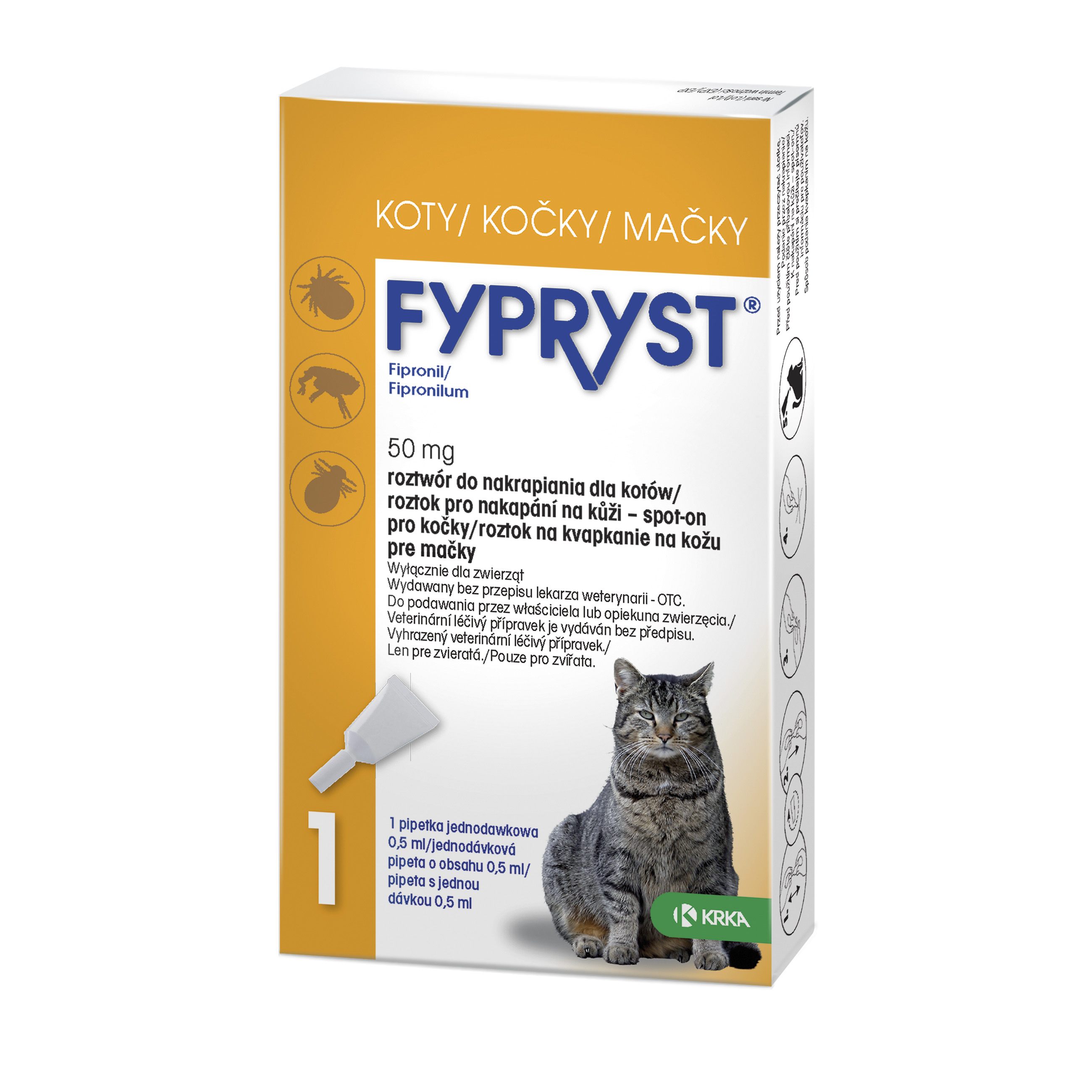 Levně Fypryst Spot-on Cat sol 1x0,5ml