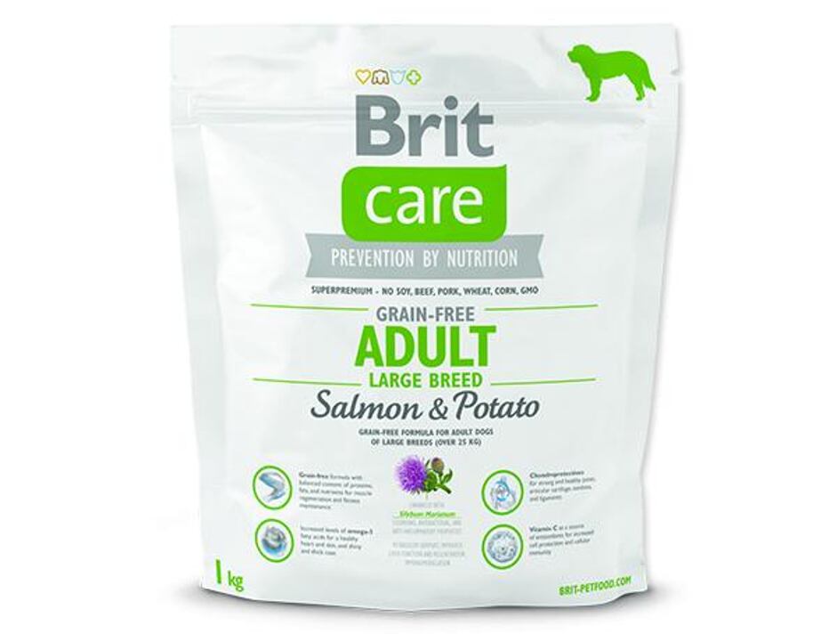 Levně BRIT Care Dog Grain-free Adult Large Breed Salmon & Potato 1kg