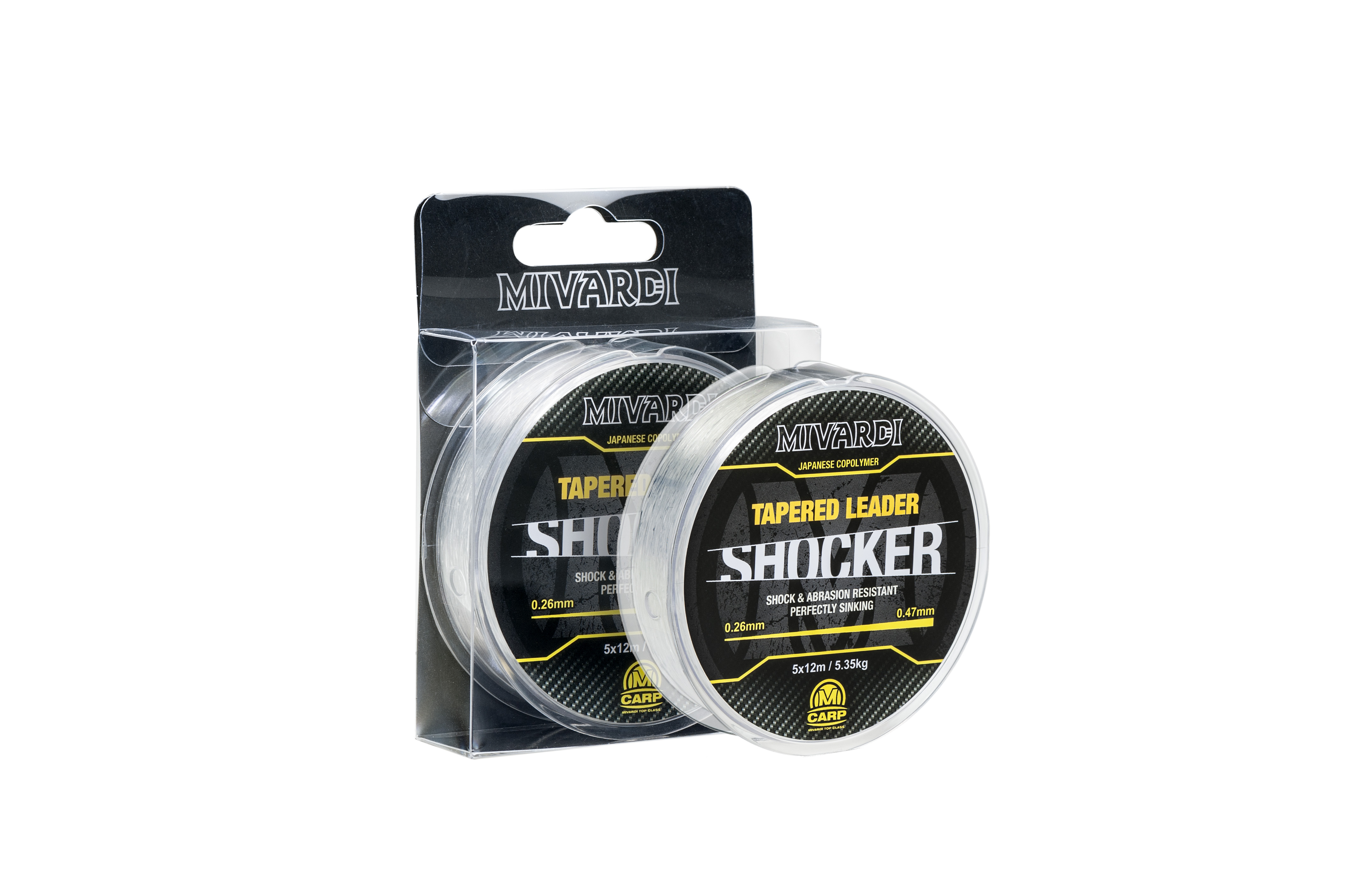 Levně Shocker Tapered Leader 0.30-0.47 mm 5x12 m