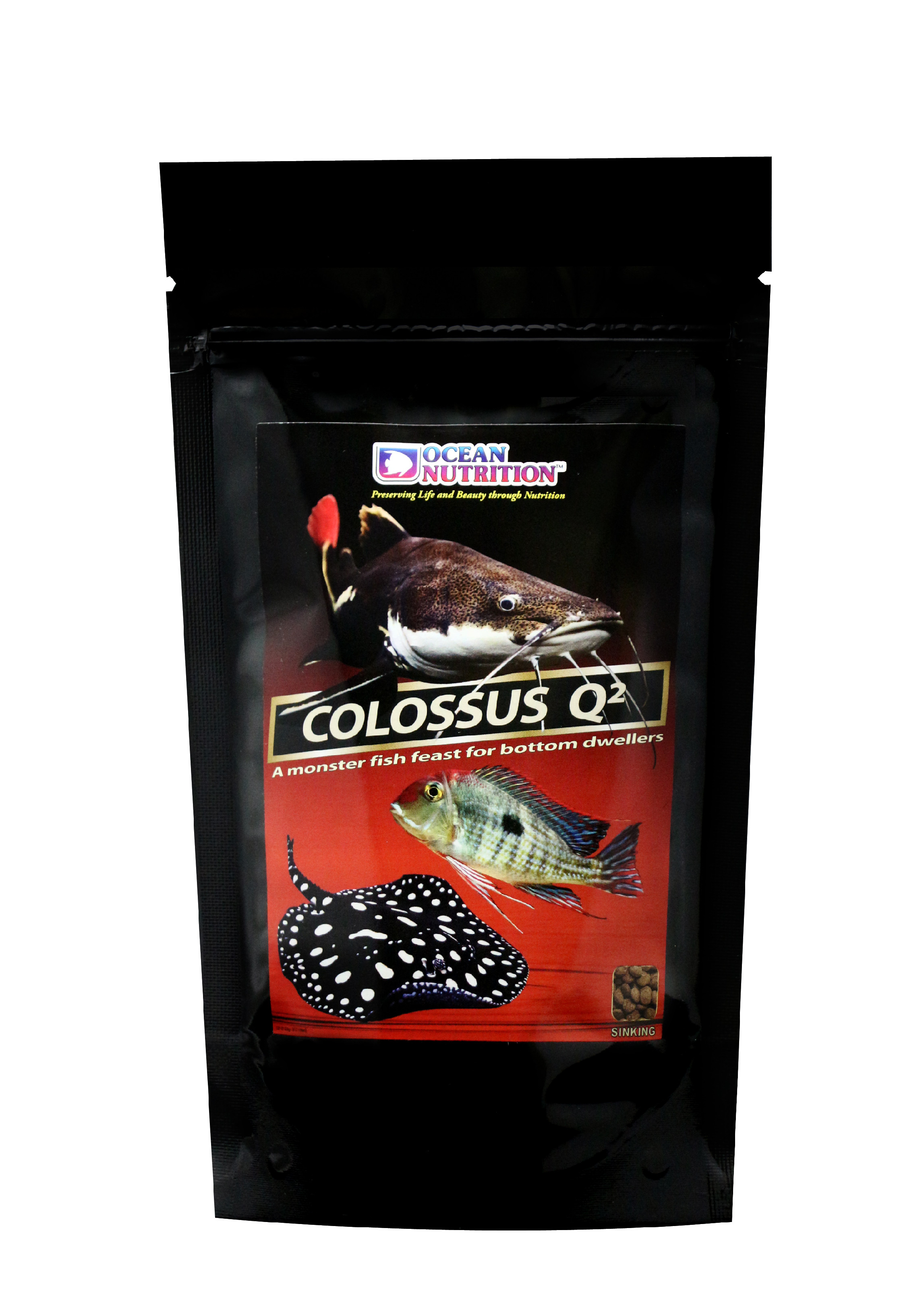 Levně Colossus Q2 - potápivé pelety pro velké cichlidy a rejnoky 200g