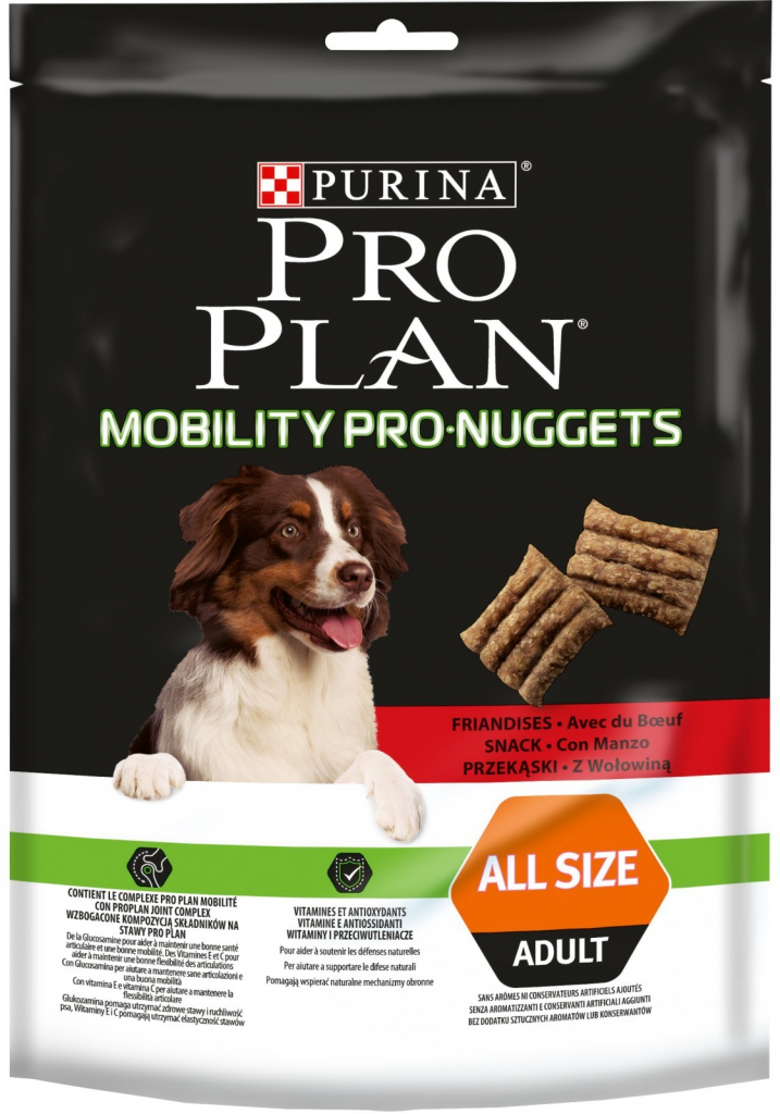 Levně PRO PLAN mobility pro nuggets pro dospělé psy s hovězím 300 g