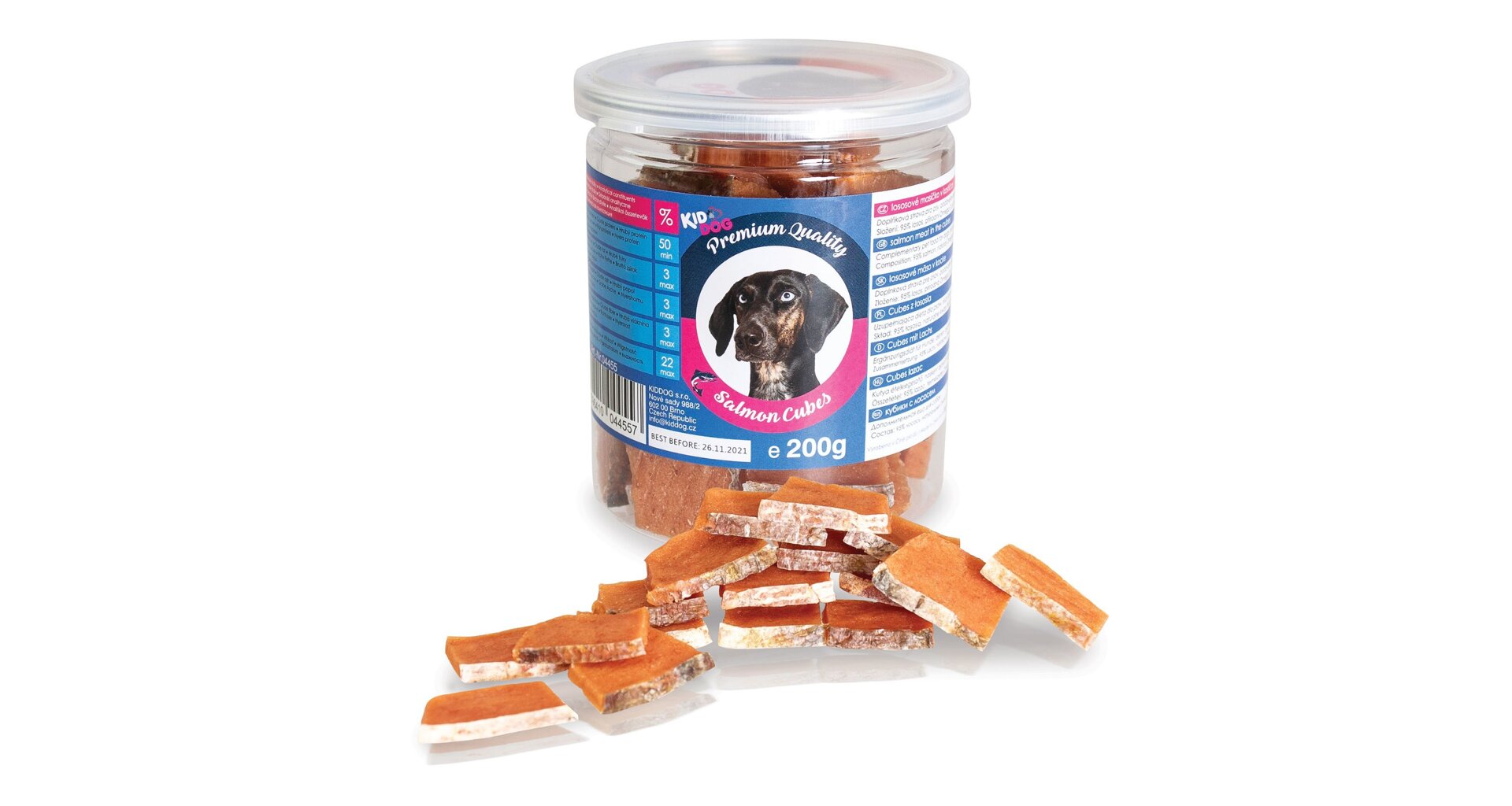 Levně KIDDOG lososové masíčko PREMIUM QUALITY 200 g dóza