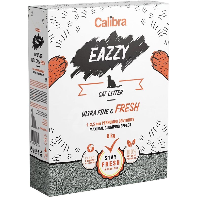 Levně Calibra EAZZY Cat podestýlka Ultra Fine & Fresh 6 kg