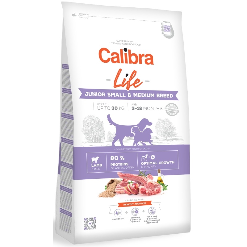 Levně Calibra Dog Life Junior Small&Medium Breed Lamb 2,5 kg