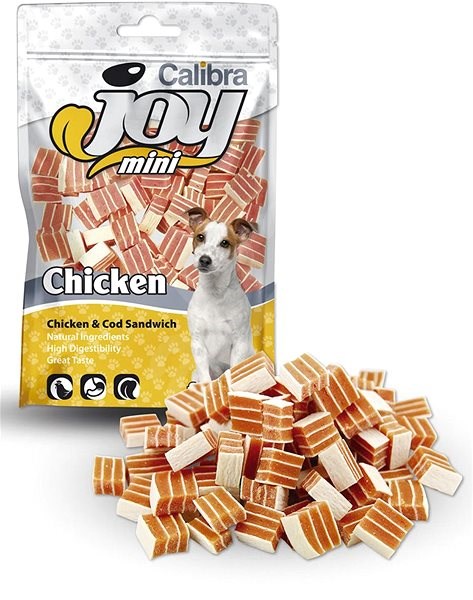 Levně Calibra Joy Dog Mini Chicken & Cod Sandwich 70 g