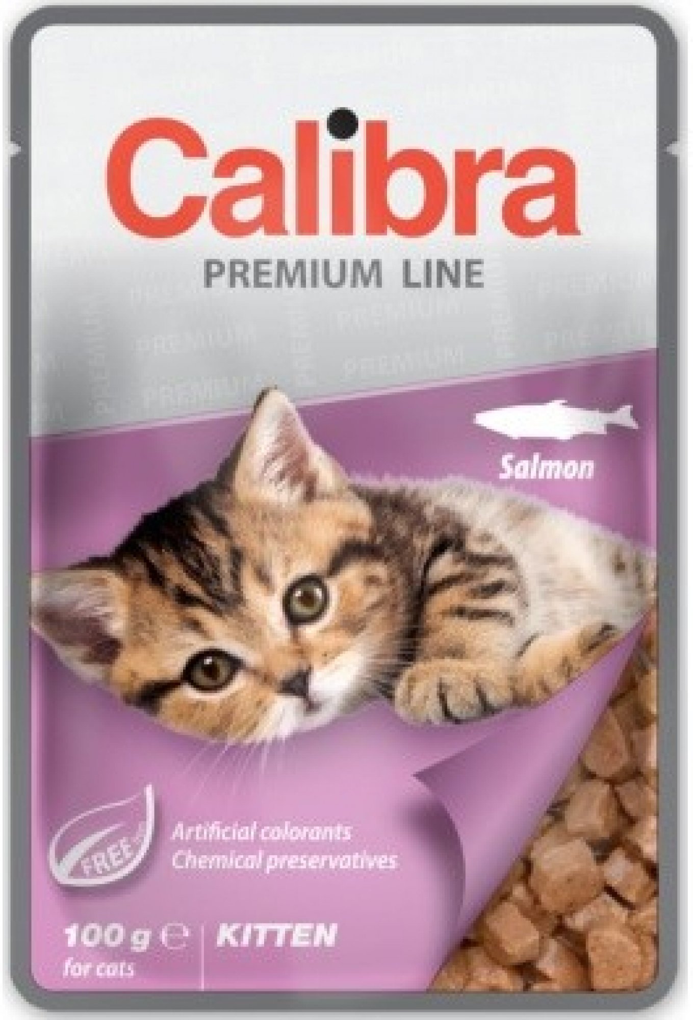 Levně Calibra Cat kapsa Premium Kitten Salmon 100 g