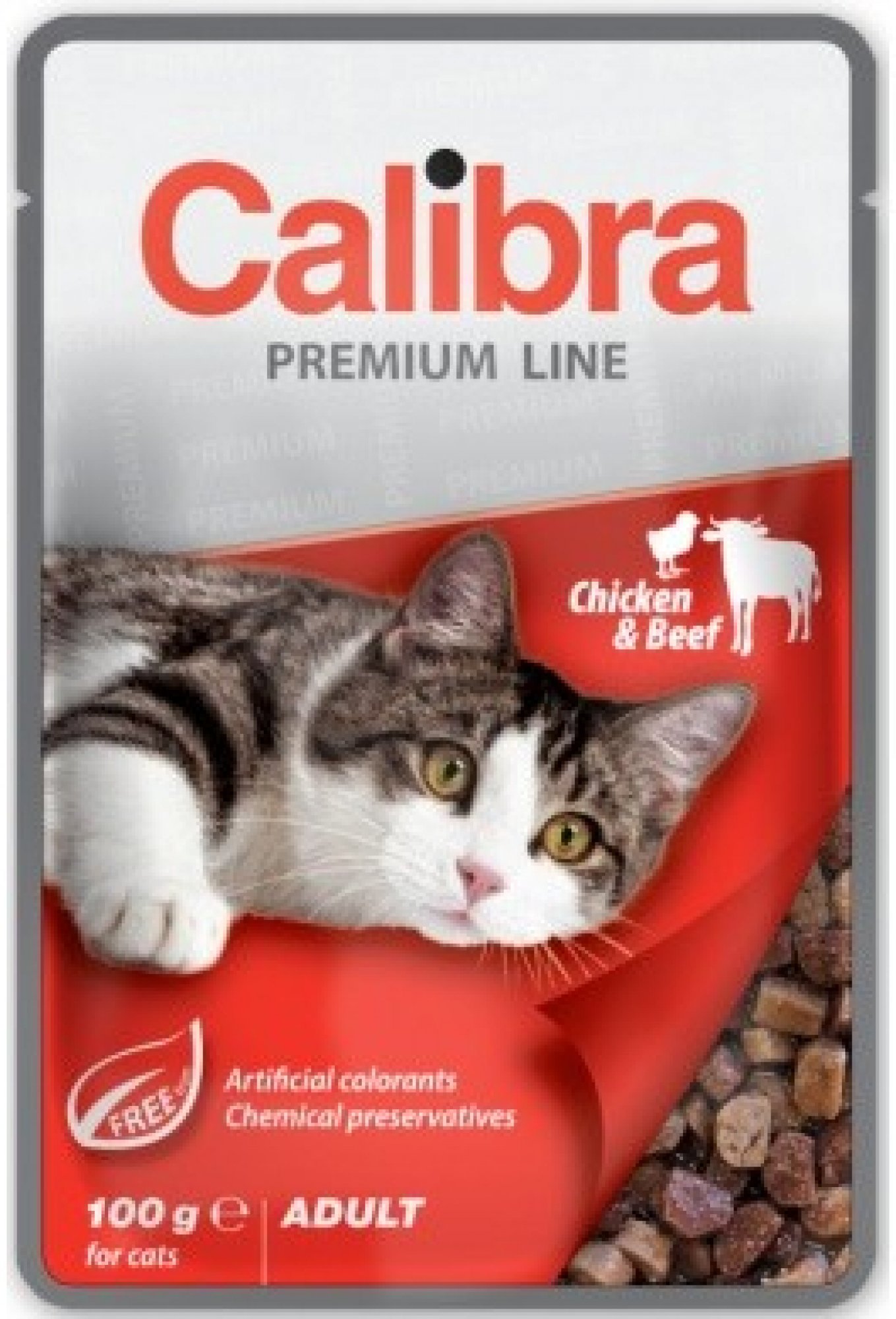 Levně Calibra Cat kapsa Premium Adult Chicken & Beef 100 g