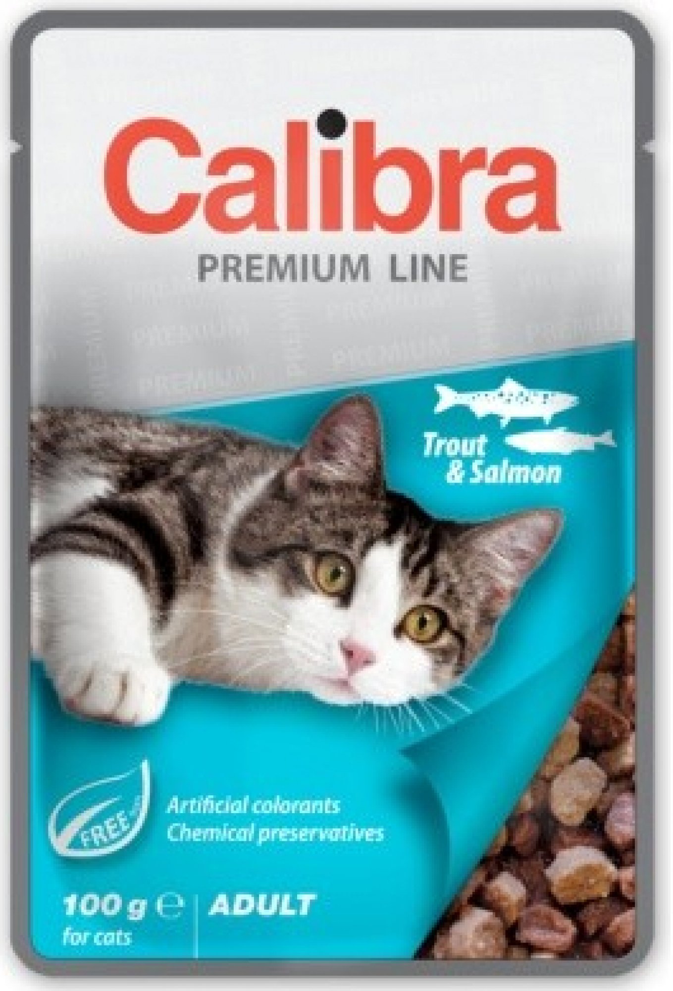 Levně Calibra Cat kapsa Premium Adult Trout & Salmon 100 g
