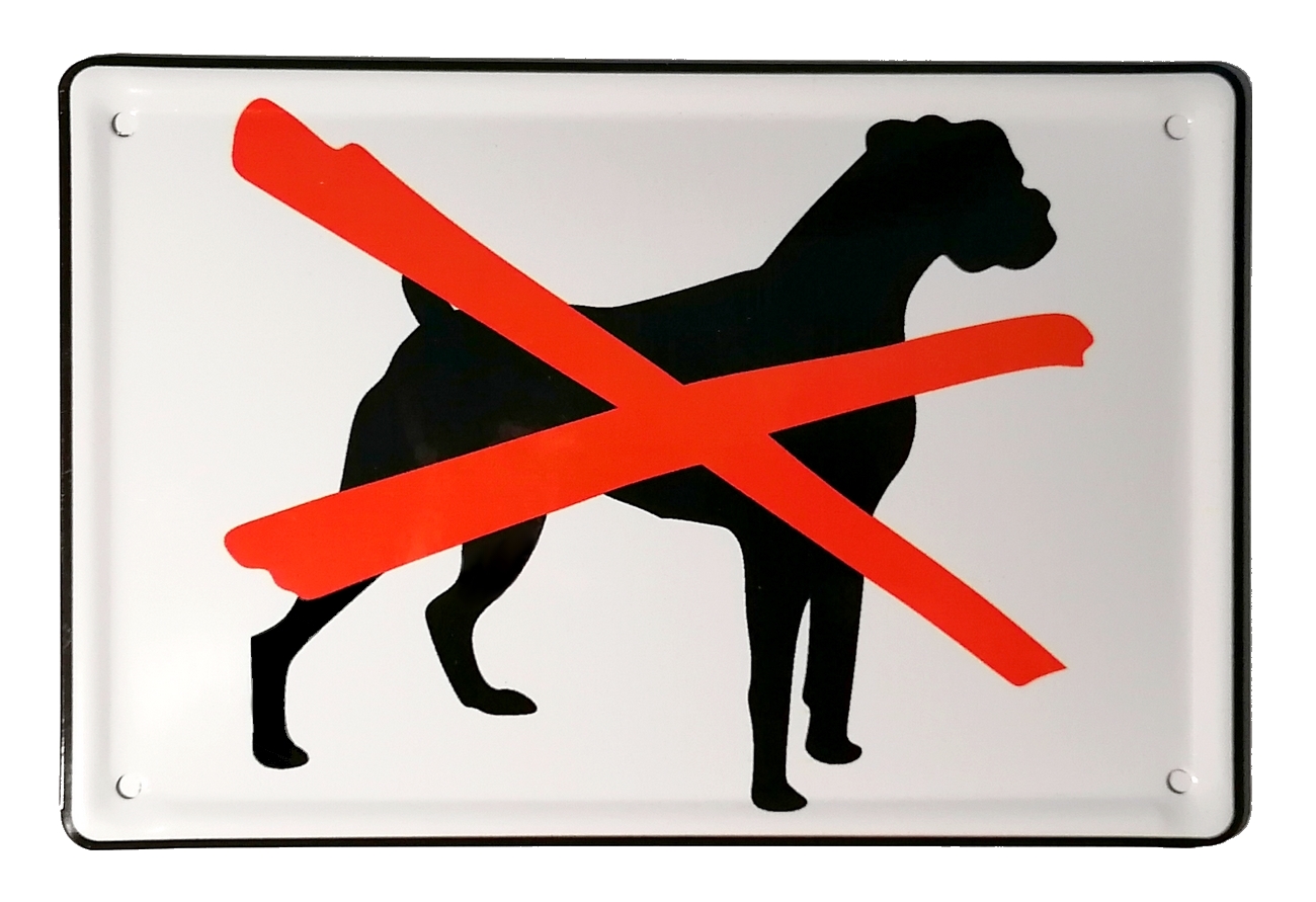 Levně Zákaz psů - výstražná cedule
