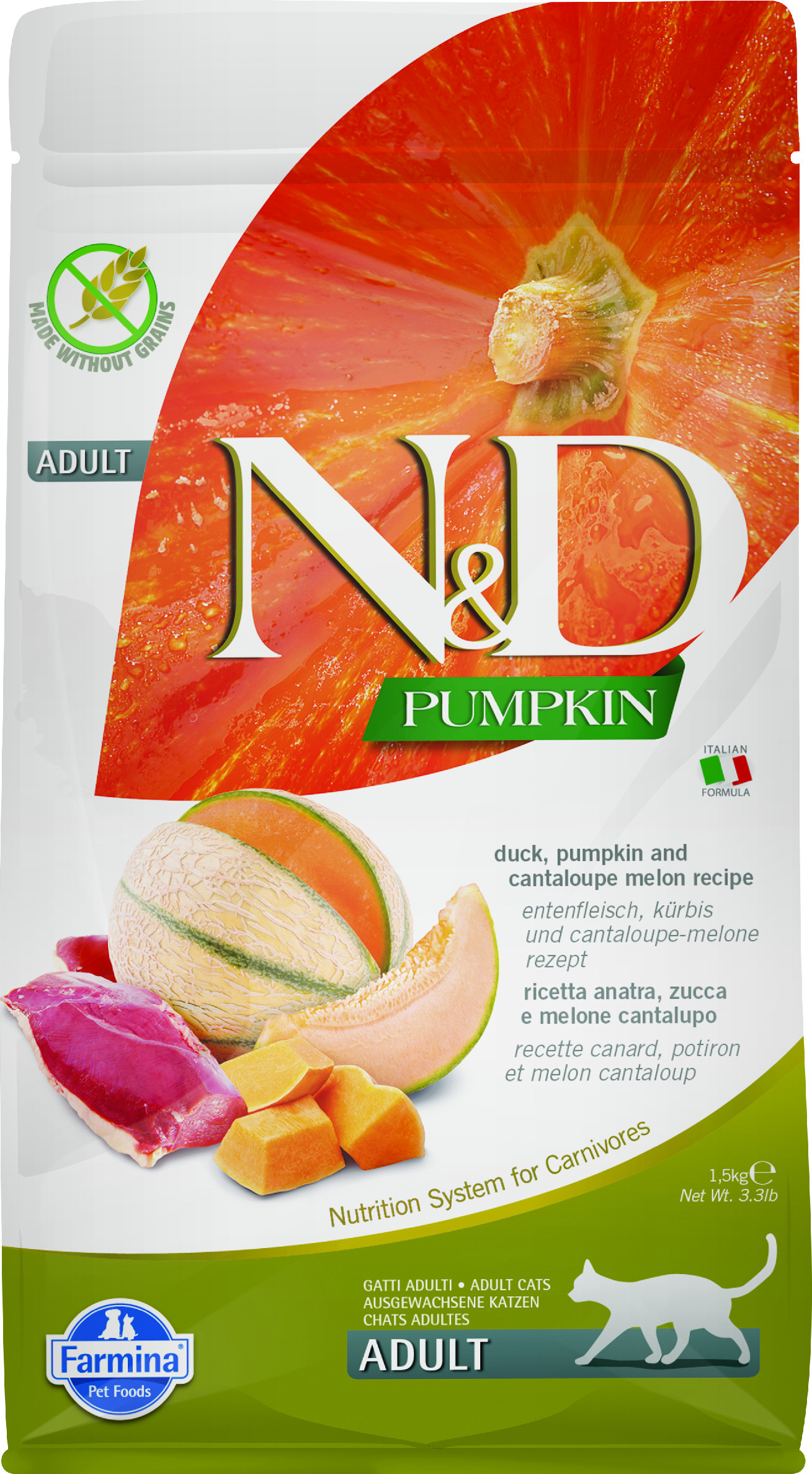 Levně N&D Pumpkin CAT Duck & Cantaloupe melon 1,5kg