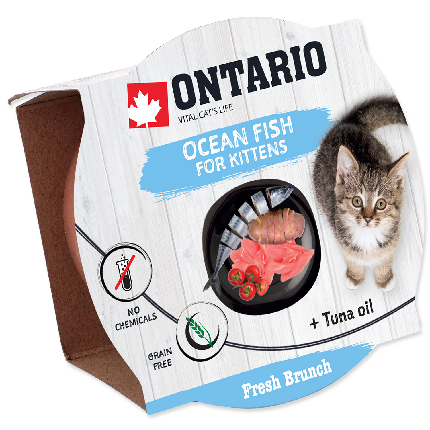 Levně Kalíšek ONTARIO Fresh Brunch Kitten Ocean Fish