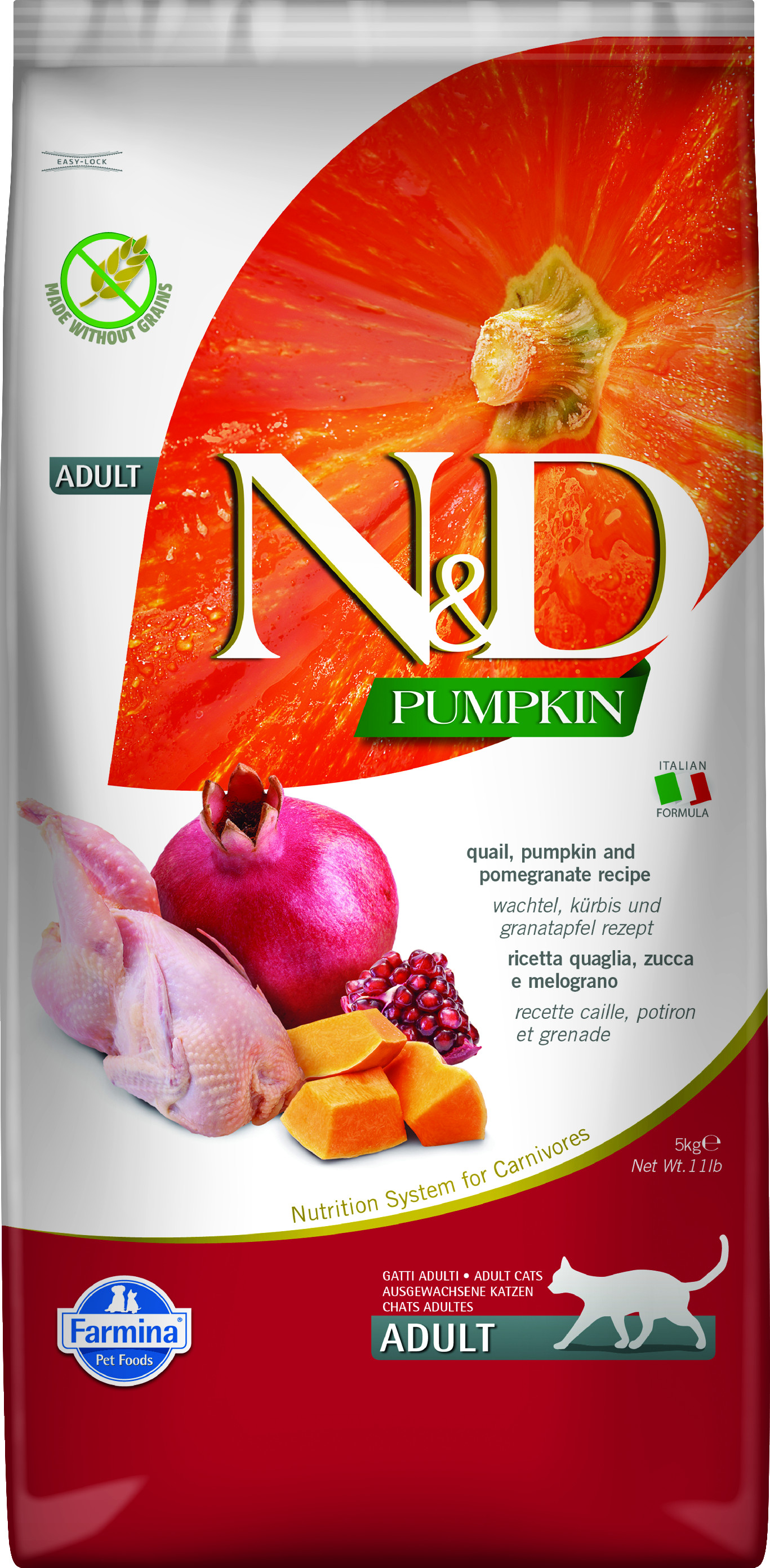 Levně N&D Pumpkin CAT Quail & Pomegranate 5kg