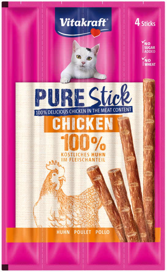 Levně Pure Stick chicken 4x5g