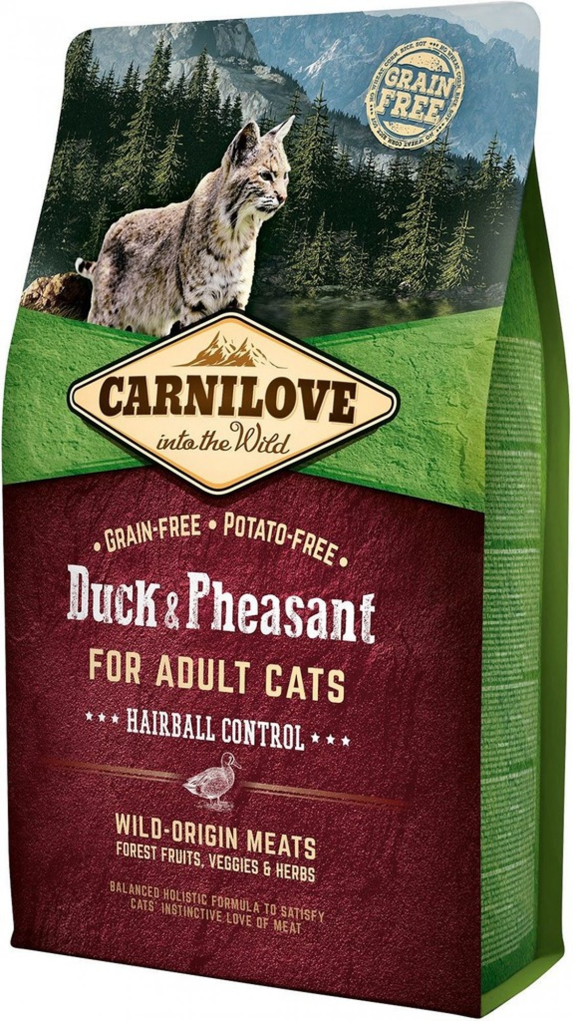 Levně Carnilove hairball duck+pheasant cats 2kg