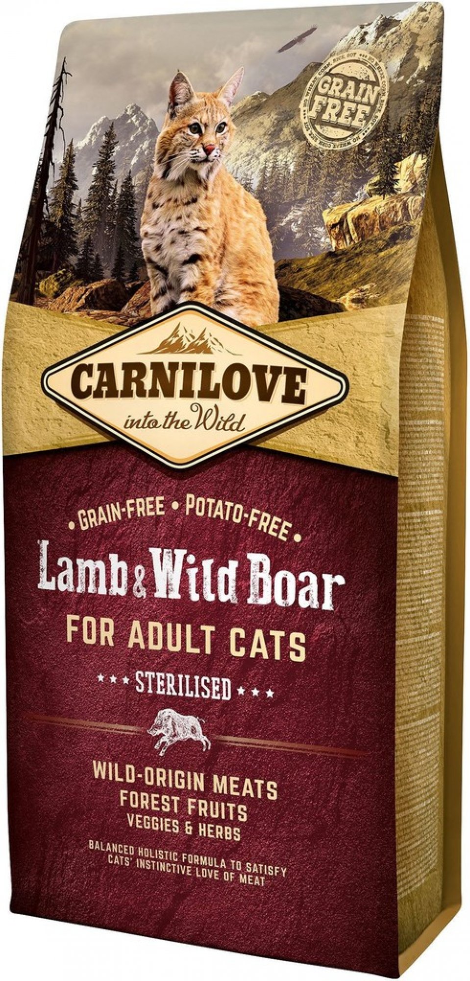 Levně Carnilove steril. lamb boar for adult cat 6kg