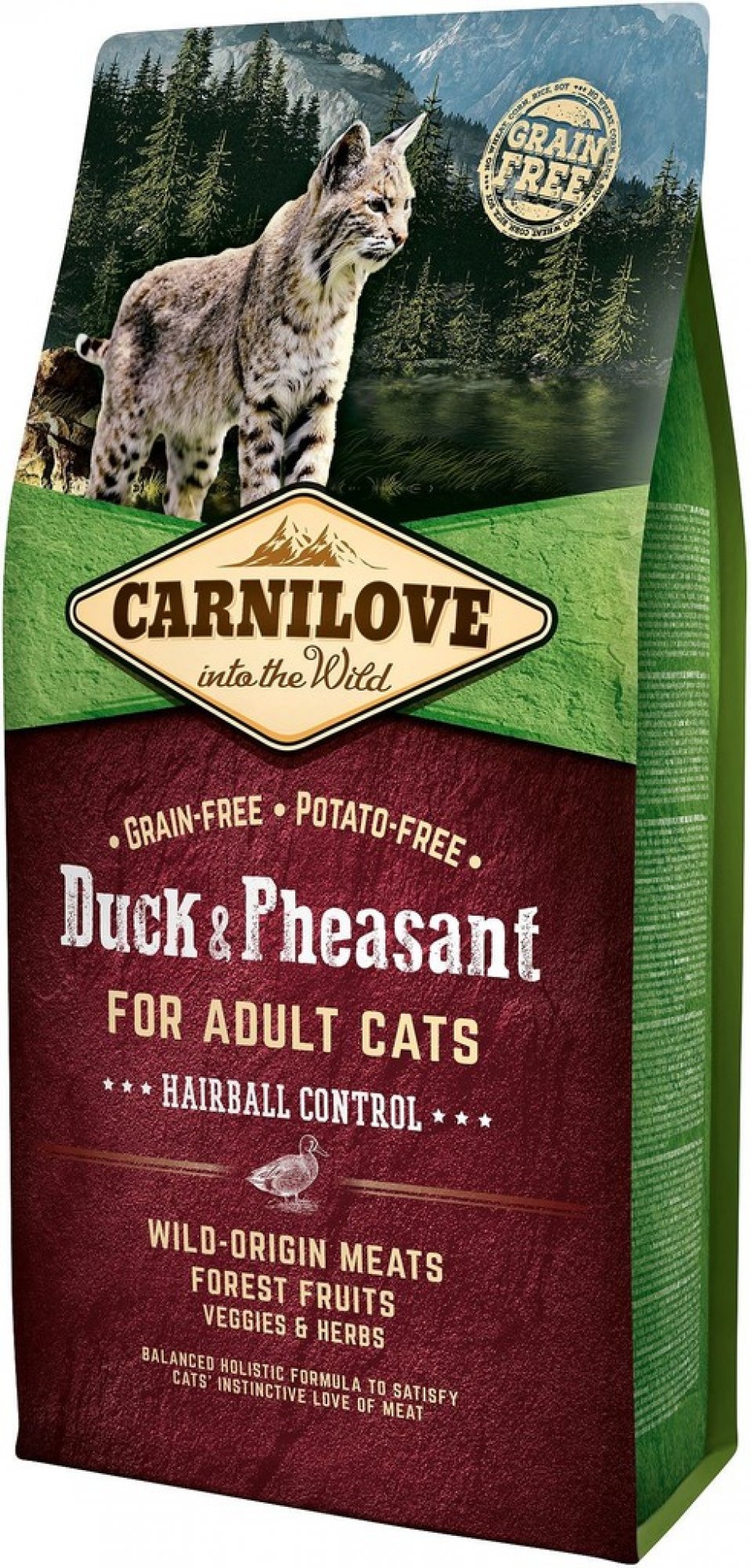 Levně Carnilove hairball duck+pheasant adult cats 6kg