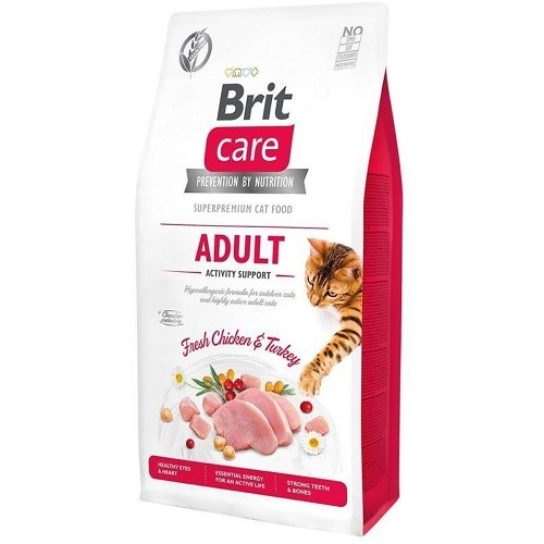 Levně Brit care cat adult activity support grain free 2kg