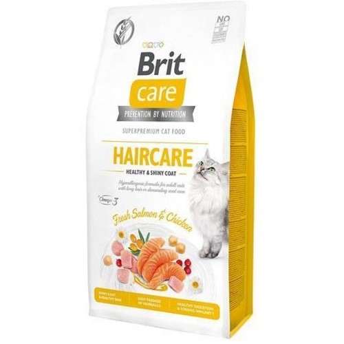 Levně Brit care cat haircare healthy and shiny coat grain free 2kg