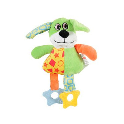 Hračka pes DOG COLOR plyš zelená 22cm Zolux