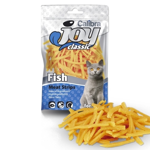 Levně Calibra Joy Cat Classic Fish Strips 70g