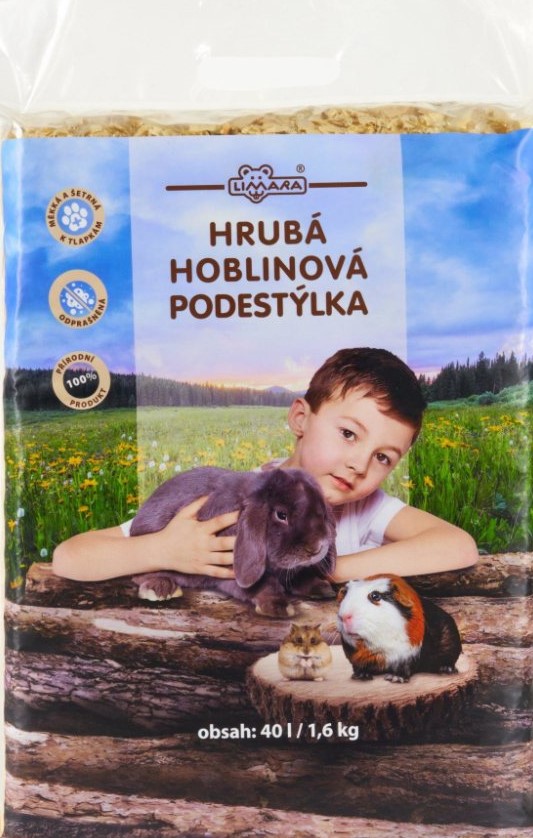 LIMARA hrubá hoblinová podestýlka, 40l/1,6Kg