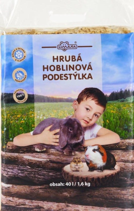 Levně LIMARA hrubá hoblinová podestýlka, 40l/1,6Kg