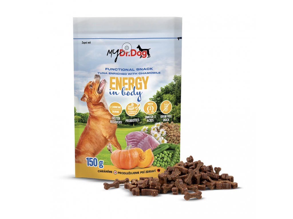 Levně Pamlsky MyDr.Dog Energy in body 150 g