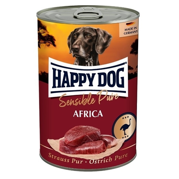 Levně Konzerva Happy Dog Strauß Pur pštrosí 400 g