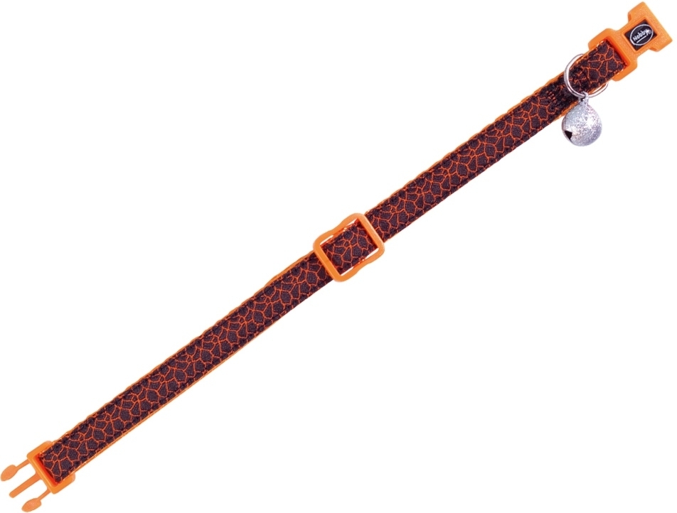 Design Orange obojek s rolničkou pro kočky oranžový