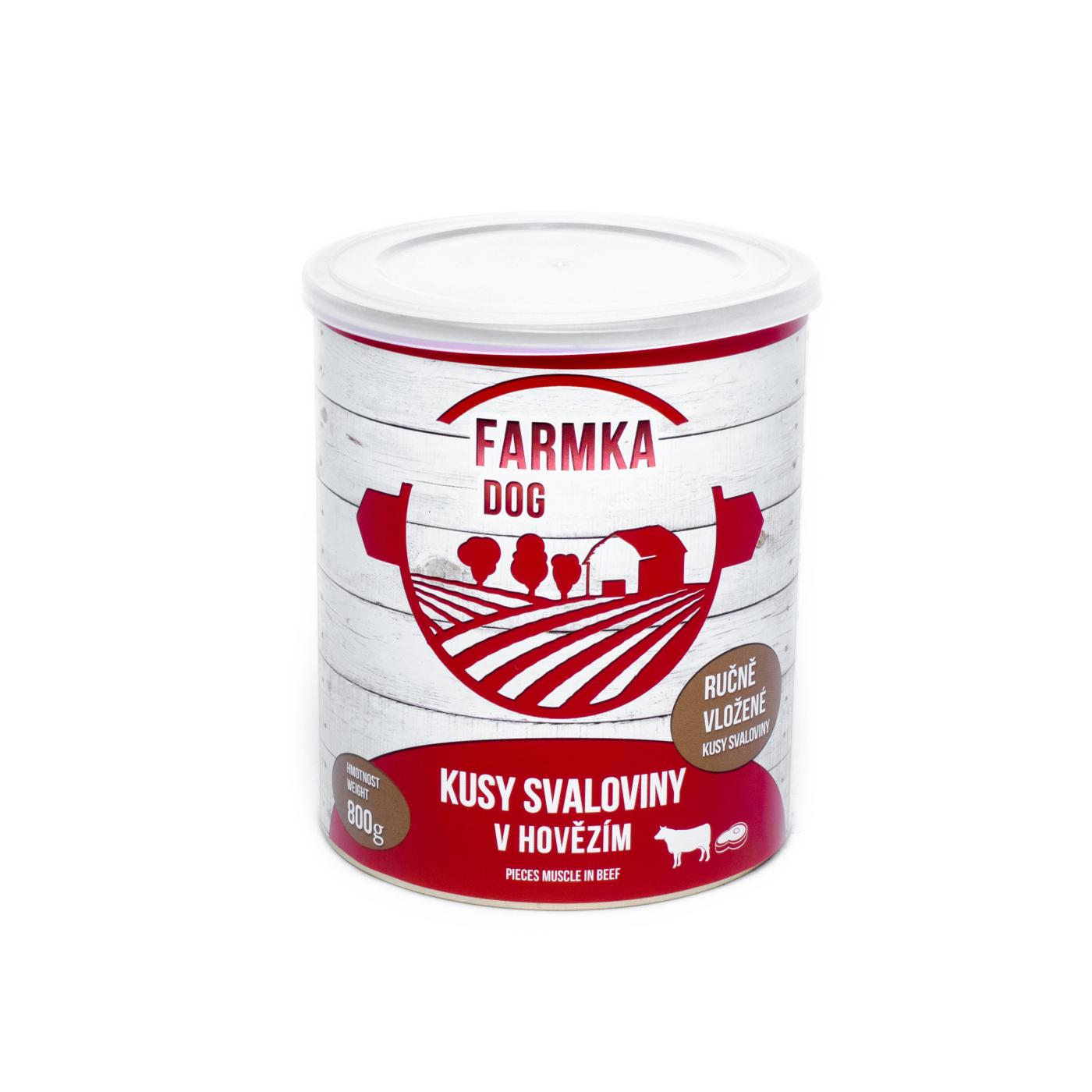 Levně Farmka Dog se svalovinou 800 g