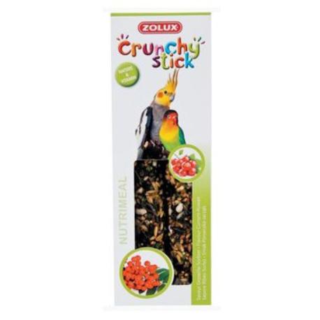 Levně Crunchy Stick Large parakeet Rybíz/Jeřabiny 2ks Zolux