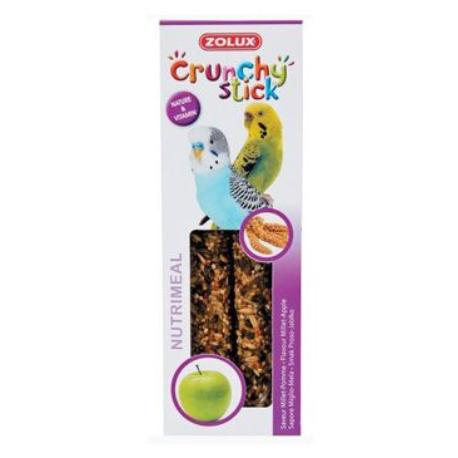 Levně Crunchy Stick Parakeet Proso/Jablko 2ks Zolux