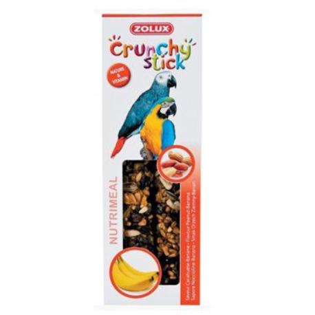 Levně Crunchy Stick Parrot Buráky/Banán 2ks Zolux