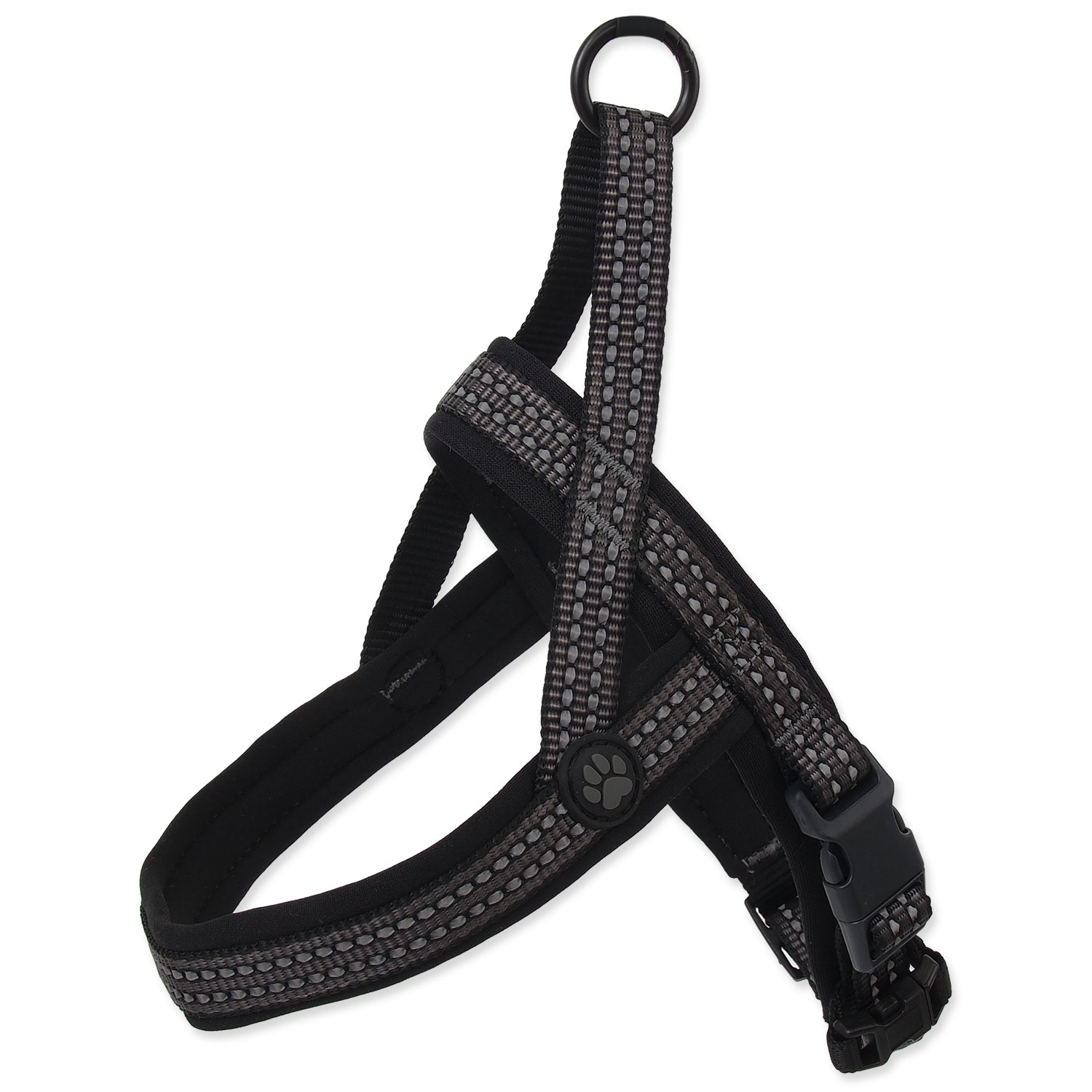 Levně Postroj ACTIVE DOG Neoprene šedý S