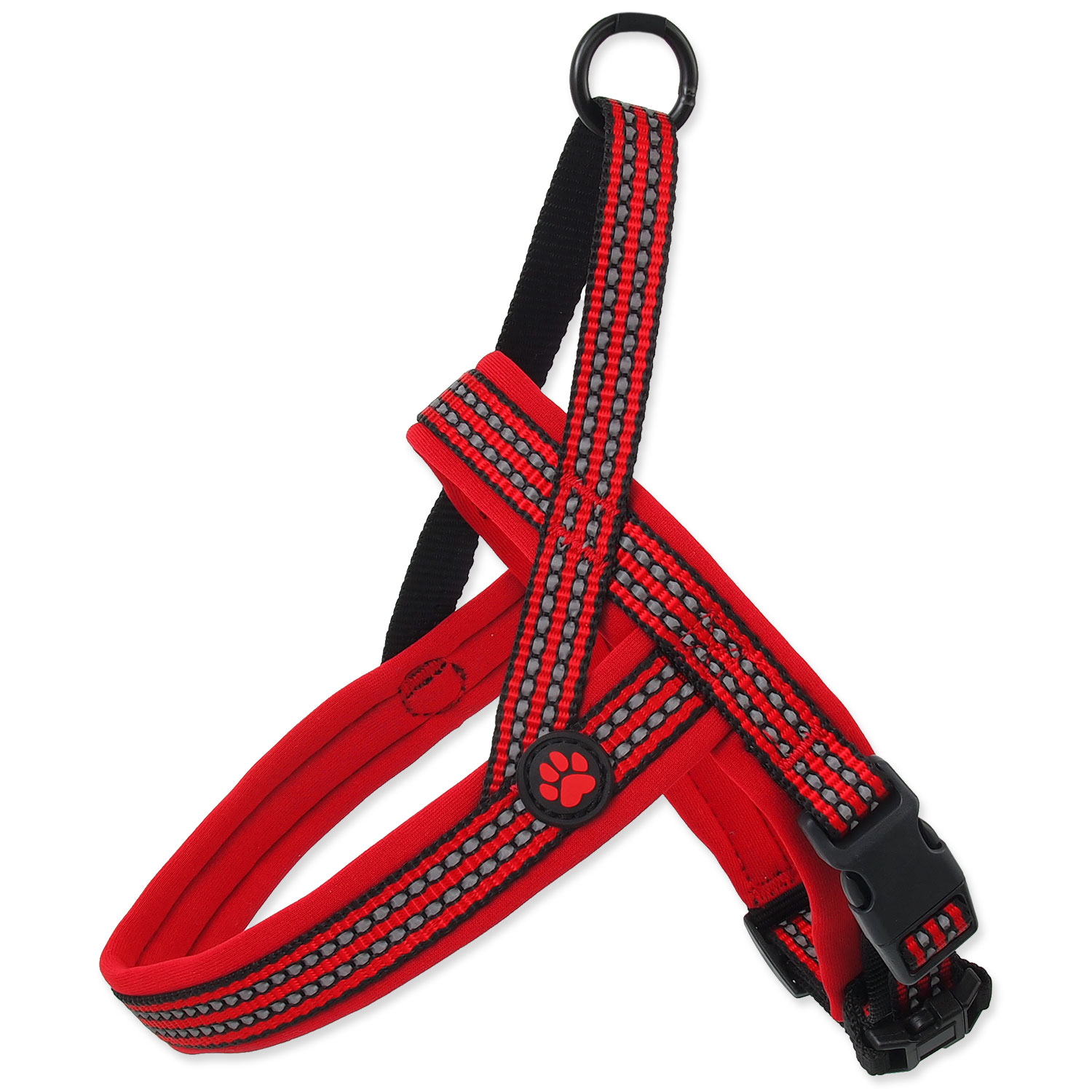 Levně Postroj ACTIVE DOG Neoprene červený M