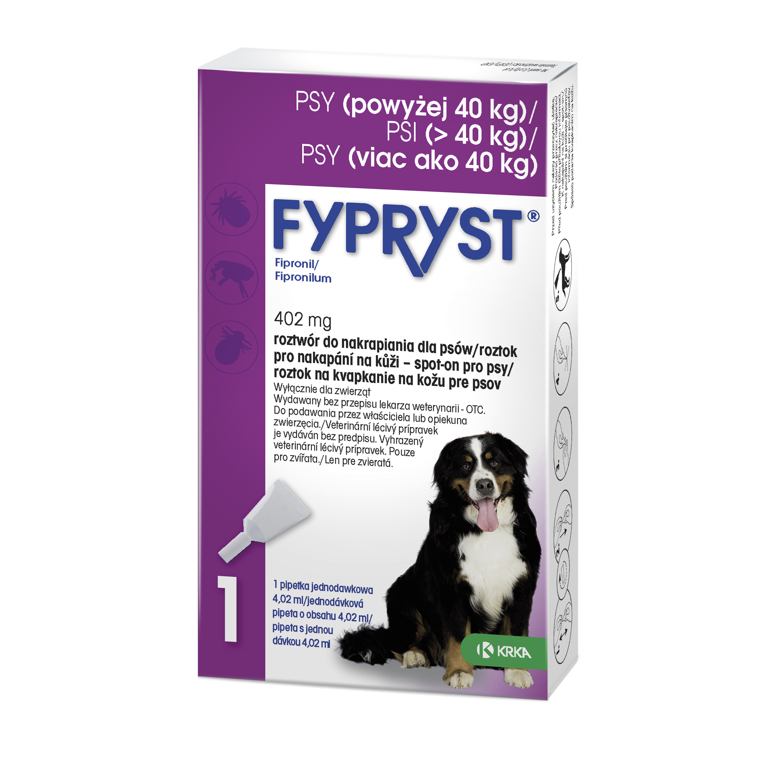 Levně Fypryst Spot-on Dog XL sol 1x4,02ml (nad 40kg)