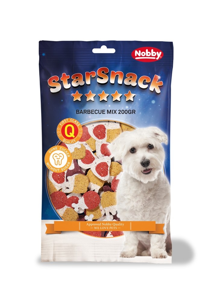 Levně Nobby StarSnack Barbecue Mix pamlsky pro psa 200g