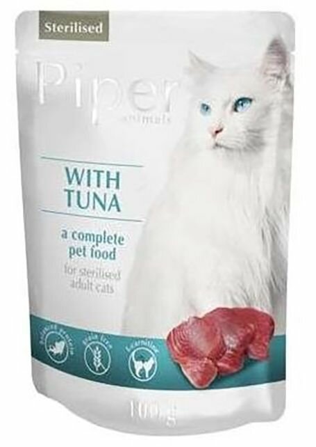 Levně PIPER CAT kapsička pro sterilizované kočky, s tuňákem 100g