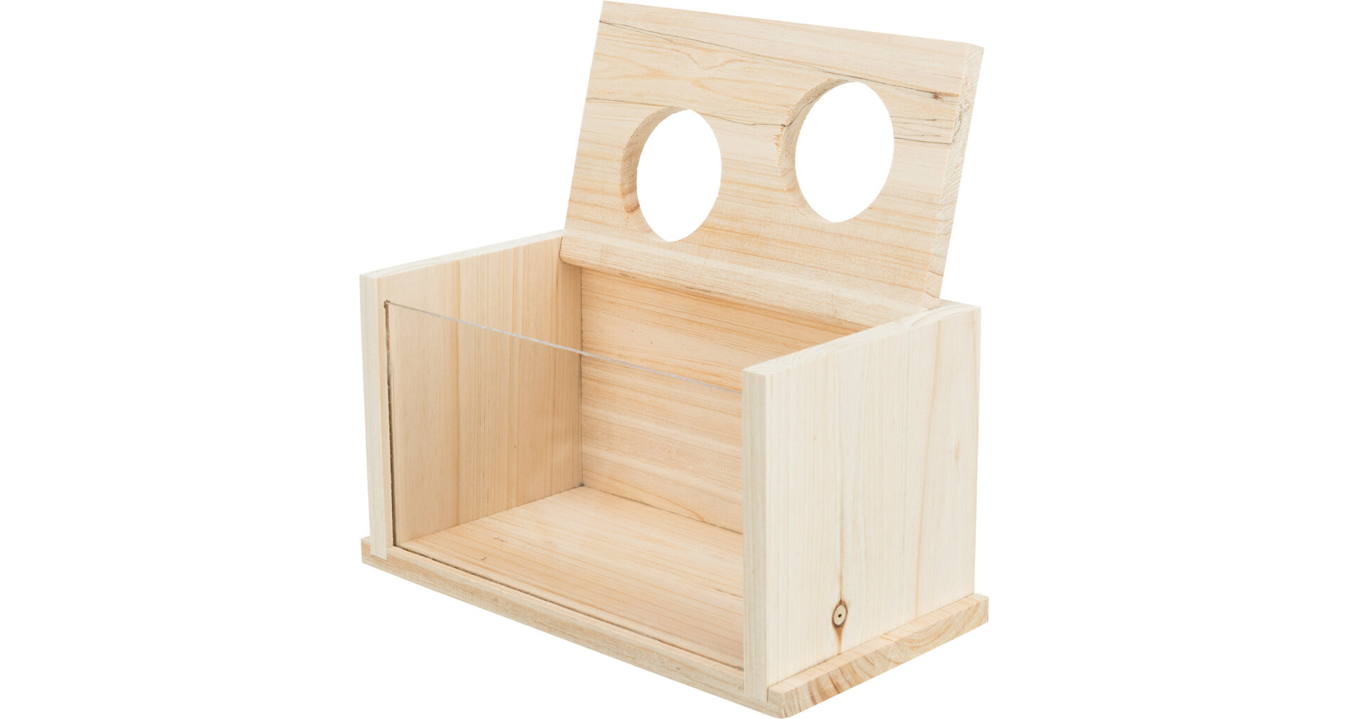 Písková lázeň, pro myši/křečky, dřevěná, 22 x 12 x 12 cm